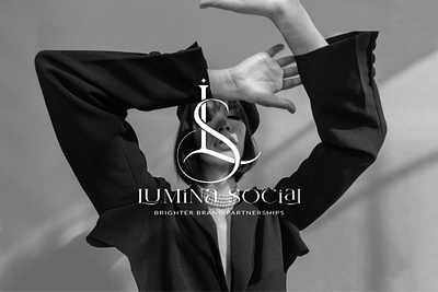 Logo design for Lumina Social connecting brands with celebrities branding brands celebrities design logo luxury uiuxdesign web designer website website design