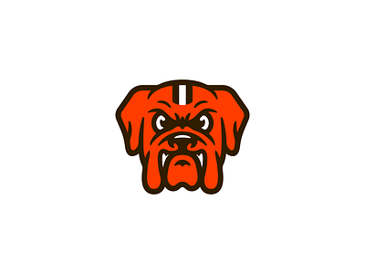 Browns Bulldog by Chad B Stilson on Dribbble