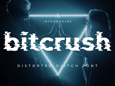 Bitcrush - Distorted Glitch Font distorted font download error font font glitch glitch font