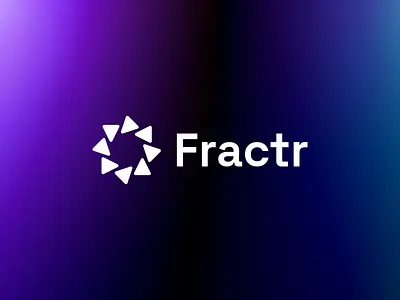 Fractr ai brand branding design graphic design logo logomark modern simple tech vector