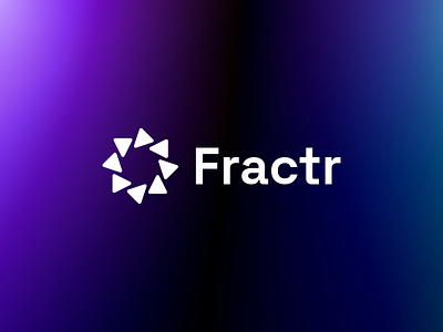 Fractr ai brand branding design graphic design logo logomark modern simple tech vector