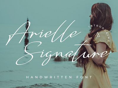 Arielle Signature - Handwritten Font download font hand handwriting handwritten script signature signature font