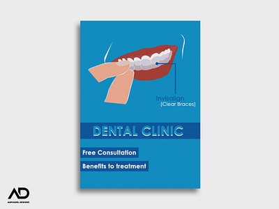 Dental Clinic Flyer branding design design art graphic design illustration logo photoshop portfolio ui vector