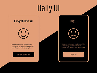 Day 011 of #DailyUI. Flash message success/error. app design design graphic design illustration ui ux web design