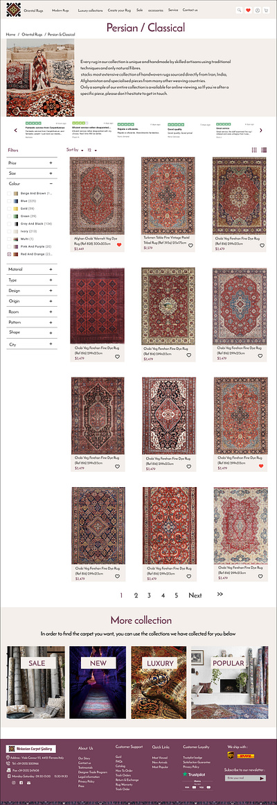 Oriental Rugs - persian carpet branding carpet design graphic design logo typography ui ux vector