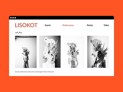 Lisokot artist portfolio website artist layout portfolio responsive singer web web design