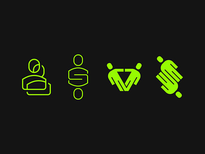 Secondary backup developer development figure ghost human icon icons it logo monoline process secondary support symbol