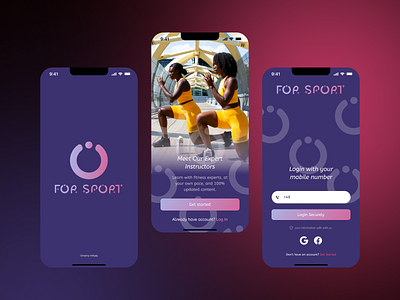 Concept gym app app concept designer figma fitness graphic design gym mobile ui ux