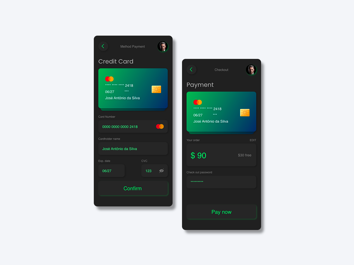 Checkout - #DailyUI 002 app dailyui ui user interface uxdesign