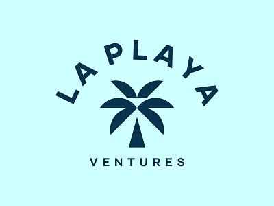 La Playa Ventures (2022) branding coast design icon illustration logo palm tree