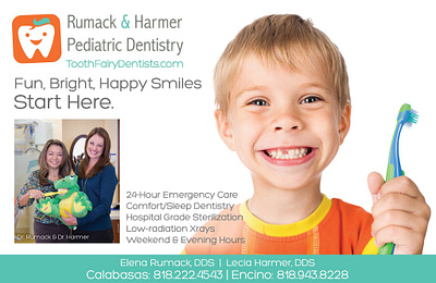 Ad for Pediatric Dentist advertisement branding graphic design magazine layout