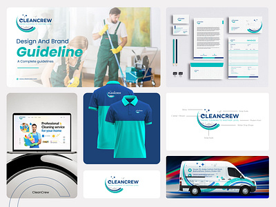 Cleaning Company Complete Branding Design brand book brand identity brand style guide branding business card and stationary cleaning branding cleaning company brand identity concept logo design letter logo design logo logodesign typography logo