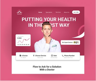 Medical Website Landing Page branding clinic doctor graphic design healthcare landingpage logo medical webdesign website