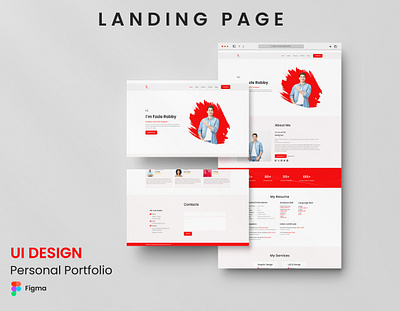 Website Landing Page_UI_(Personal Portfolio) branding corporate design digital graphic design landing page portfolio ui uiux ux web web design website