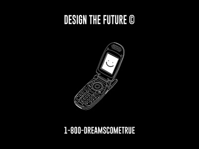 1-800-DREAMSCOMETRUE branding clean concept design designthefuture future graphicdesign illustration logo minimal simple typography