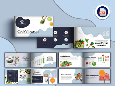 Culinary website presentation branding design graphic design