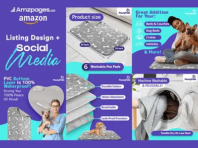 Amazon Listing Design 3d amazon ebc design amazon infographics amazon listing amazon listing design animation app branding design ebc a graphic design illustration logo motion graphics product listing images social media typography ui ux vector