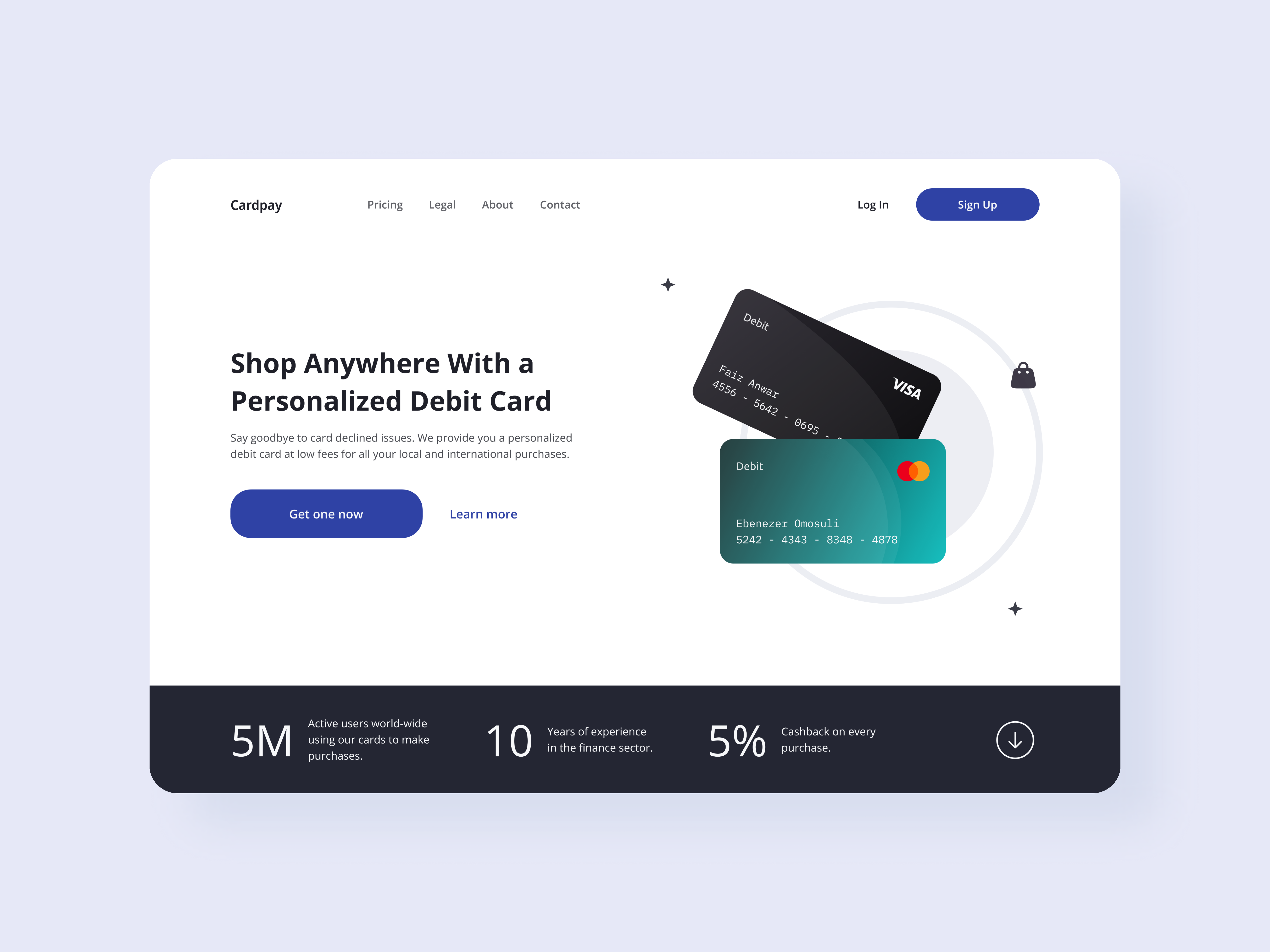 Fintech Landing Page By Ebenezer Omosuli On Dribbble