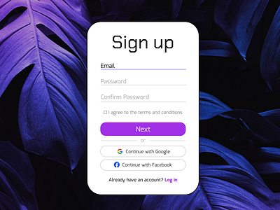 Sign up 30daysuichallenge graphic design login signin signup ui uichallenge uidesign uielement uielements