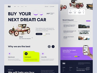 Automobile Website Design automobile automobile website automotive cars carwebsite chevy classic design engine ford mustang muscle car old car template tranding design transportation ui design uiuxdesign vehicle vintage car webdesign