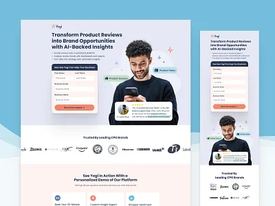 ⭐ Product Review Analytics Platform - SaaS Lead Gen Landing Page colorful landing page colorful saas landing page landing page hero landing page hero saas lead gen landing page saas landing page saas lead gen landing page
