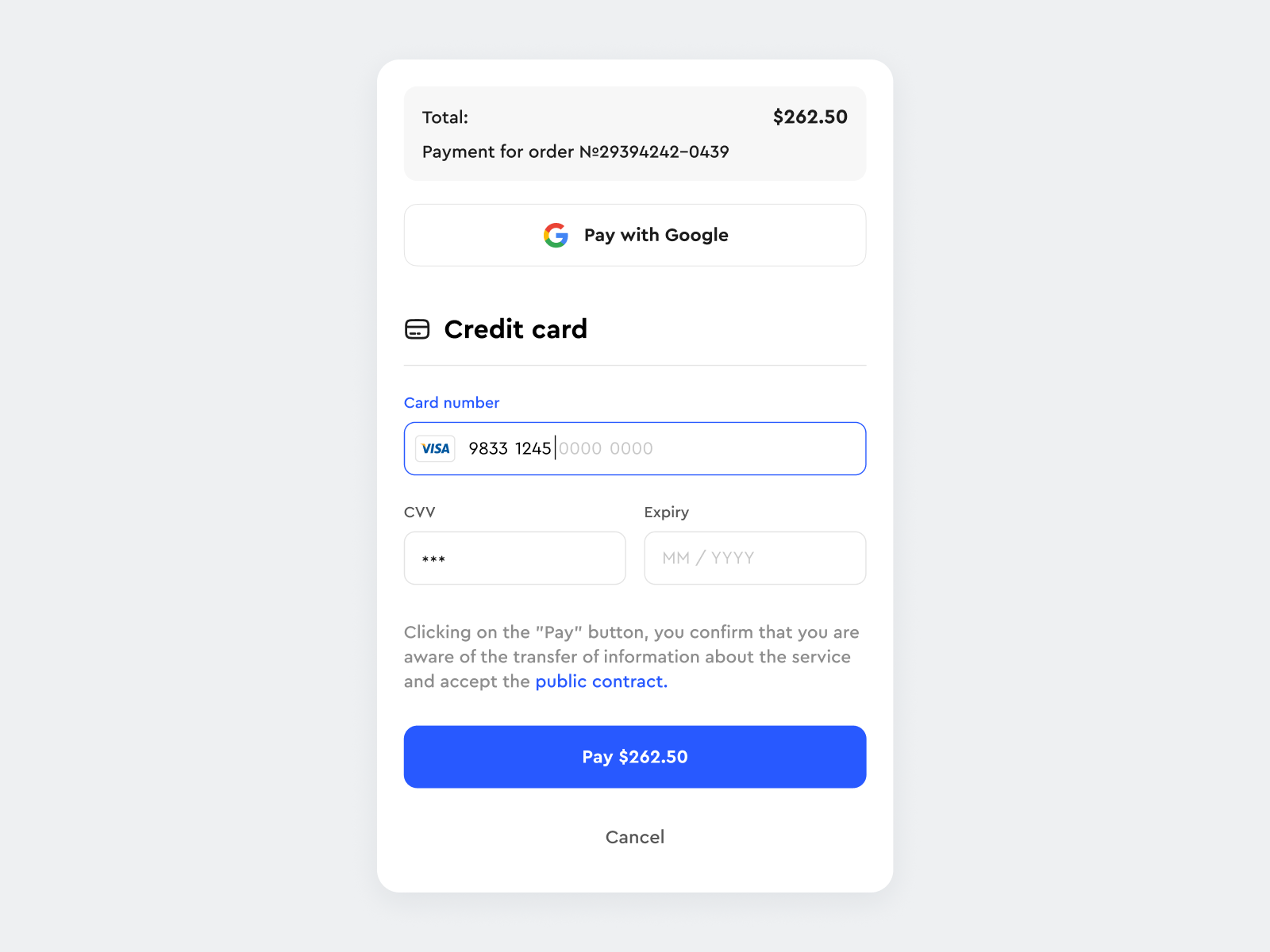100 Days Of UI. Day 2: Credit Card Checkout card checkout dailyui form payment ui webdesign