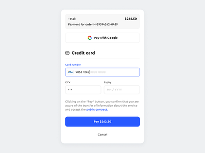 100 Days Of UI. Day 2: Credit Card Checkout card checkout dailyui form payment ui webdesign