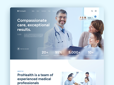 Medical and Healthcare Service Website appointment business clean doctor figma healthcare healthcare center hospital hospital website landing page medical medical service modern ui patient professional service ui uiux website landing wellness