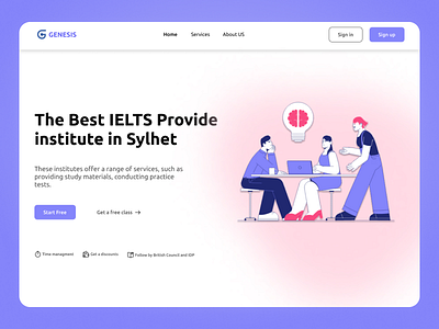 Educational Website branding educational ielts ielts website ui website