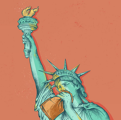 Lady Liberty Panic design digital illustration graphic design illustration poster design