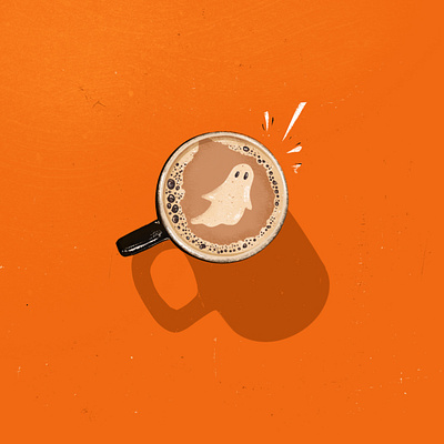 Spooky Coffee design digital illustration graphic design illustration poster design