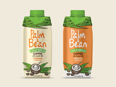 Palm&Bean (2015) bean design drink milk packaging palm tetrapak