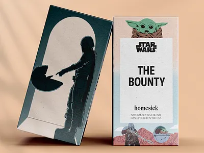 Homesick x The Mandalorian Packaging Design grogu illustration packaging star wars the mandalorian