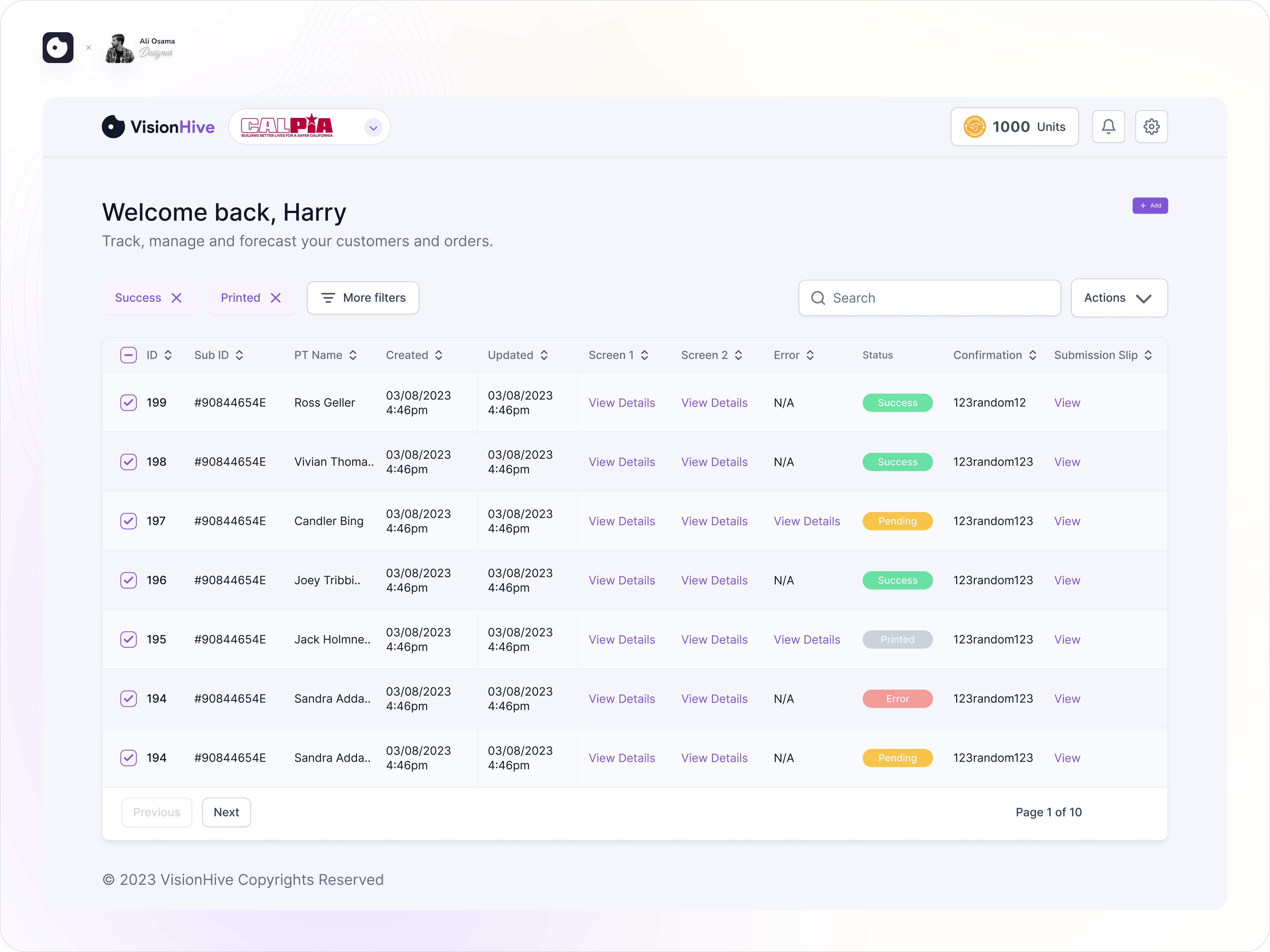 Example of Saas Dashboard UI Design In 2 Weeks