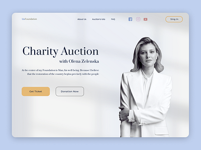 Charity Landing Page / Homepage Ui Design design graphic design typography ui ux