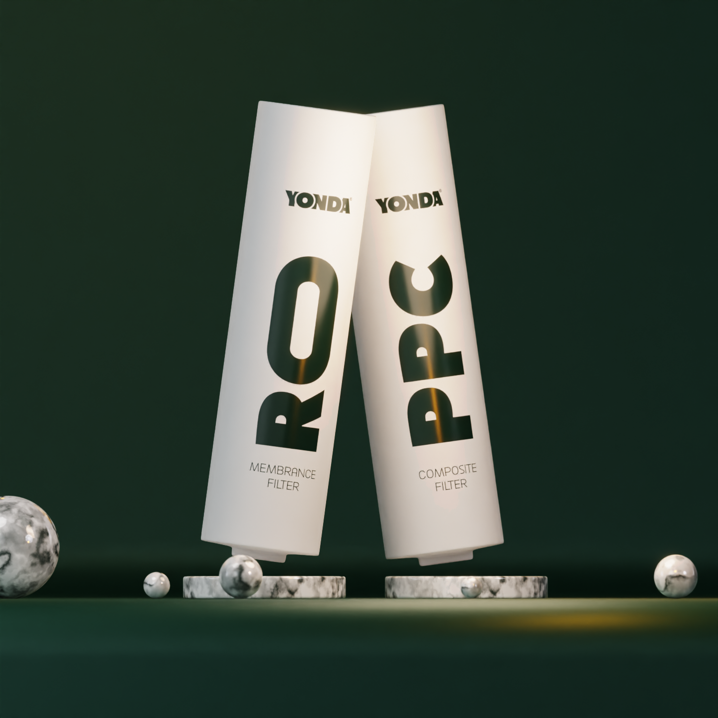 4 Yonda Filter Renders 1 3d 3d modeling app branding clarify design filters graphic design icon illustration logo modeling packaging design realistic rendering typography ui ux vector water