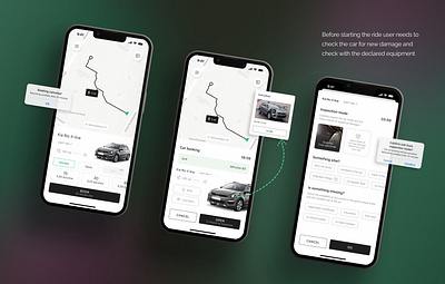Carsharing App app design minimal ui ux