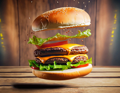 Jumping Burger advertising content creative design graphicdesign product