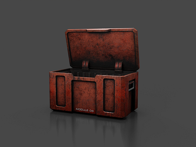 Sci-Fi Chest 3d 3dart art asset blender blender3d c4d chest concept creative design digitalart gaming illustration isometric lootbox lowpoly sci fi substance texture