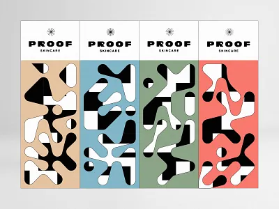 Proof Skincare – Pattern Branding branding identity design mid century modern modern packaging packaging desing pattern pattern branding pattern design patterns product product design skincare skincare branding