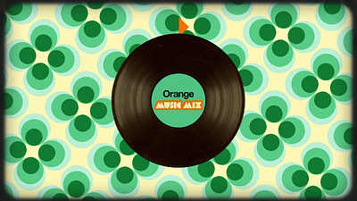 Orange music mix graphic design intro motion graphics