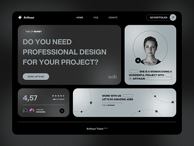 Dark Landing Page Design dark design dark theme dark ui glassmorphic landing page modern ui ui ui design ui ux uiux ux design web design