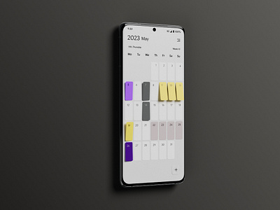 Daywise - Calendar android app calendar design material design mobile ui uiux