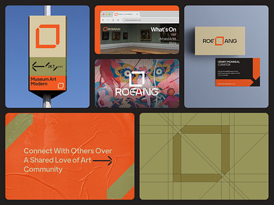 Roeang Art Gallery - Brand Identity animation art brand identity branding collective contemporary design event exploration graphic design logo logo designer logo mark logotype modern motion graphics museum typography vector visual identity