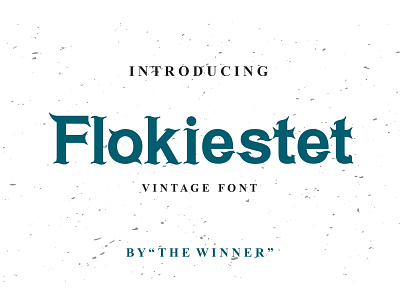 Flokiestet Font creative