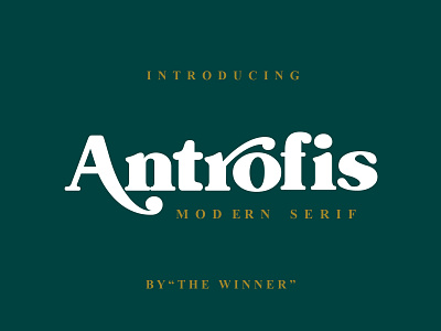 Antrofis Font creative