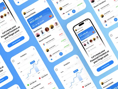 Finance Management Mobile App UI/UX Design app ui figma finance app finance mobile app finance ui finance web fintech app fintech dashboard fintech mobile app fintech ui fintech web ui gausul haque nasif mobile app ui design uiux