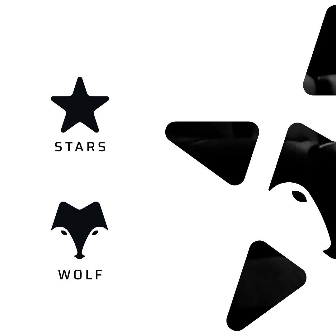 WOLF STAR LOGO by Garagephic Studio on Dribbble