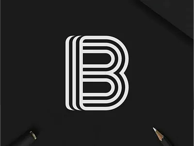 B monogram logo design branding design icon illustration lettering logo logo design logotype minimalist logo modern logo monogram symbol typography