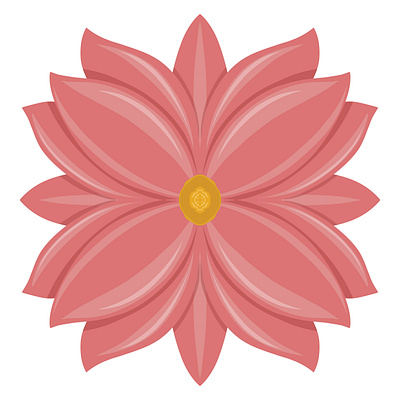 Pink Lotus Flower design graphic design illustration logo vector